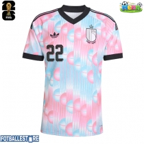 Belgia Alexis Saelemaekers #22 Bortedrakt VM 2026 Kortermet